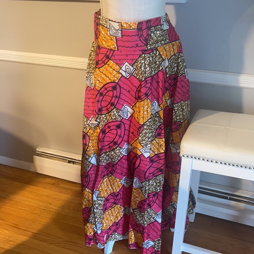 African Print Maxi Skirt